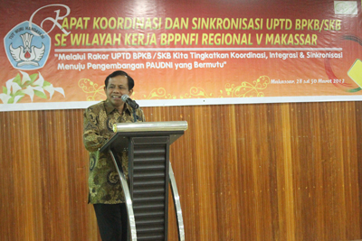 Dr Gutama Buka Rakor UPTD SKB/BPKB BPPNFI Makassar
